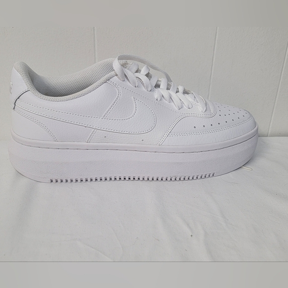 Nike Court Vision Alta Triple White Women’s Size 12 Vintage 80's Look - Picture 8 of 9